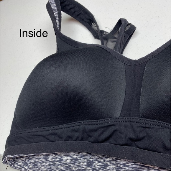 BLK/WHT Racer Back Wireless, S *P1076 - Picture 3 of 3